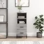Sonoma gray engineered wood sideboard 34.5x34x90 cm by vidaXL, Sideboards - Ref: Foro24-828682, Price: 59,48 €, Discount: %