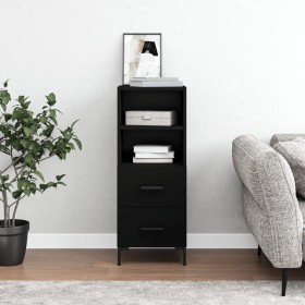 Black plywood sideboard 34.5x34x90 cm by vidaXL, Sideboards - Ref: Foro24-828669, Price: 69,48 €, Discount: %