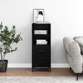 Black plywood sideboard 34.5x34x90 cm by vidaXL, Sideboards - Ref: Foro24-828669, Price: 68,61 €, Discount: %