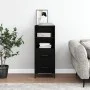 Aparador de madera contrachapada negro 34,5x34x90 cm de vidaXL, Aparadores - Ref: Foro24-828669, Precio: 68,61 €, Descuento: %