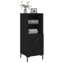 Aparador de madera contrachapada negro 34,5x34x90 cm de vidaXL, Aparadores - Ref: Foro24-828669, Precio: 68,61 €, Descuento: %
