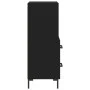 Aparador de madera contrachapada negro 34,5x34x90 cm de vidaXL, Aparadores - Ref: Foro24-828669, Precio: 68,61 €, Descuento: %