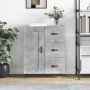Aparador de madera de ingeniería gris hormigón 69,5x34x90 cm de vidaXL, Aparadores - Ref: Foro24-830232, Precio: 75,35 €, Des...