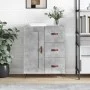 Concrete gray engineered wood sideboard 69.5x34x90 cm by vidaXL, Sideboards - Ref: Foro24-830232, Price: 74,64 €, Discount: %