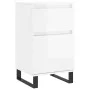 Sideboards 2 pcs glossy white engineered wood 40x35x70 cm by vidaXL, Sideboards - Ref: Foro24-831169, Price: 77,92 €, Discoun...