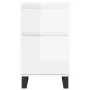 Aparadores 2 uds madera de ingeniería blanco brillo 40x35x70 cm de vidaXL, Aparadores - Ref: Foro24-831169, Precio: 77,92 €, ...