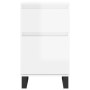 Sideboards 2 pcs glossy white engineered wood 40x35x70 cm by vidaXL, Sideboards - Ref: Foro24-831169, Price: 77,92 €, Discoun...