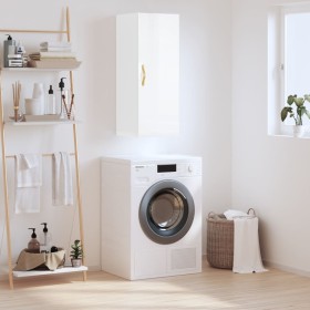 Bright white wall cabinet 34.5x34x90 cm by vidaXL, Sideboards - Ref: Foro24-828838, Price: 50,78 €, Discount: %
