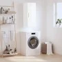 Bright white wall cabinet 34.5x34x90 cm by vidaXL, Sideboards - Ref: Foro24-828838, Price: 50,15 €, Discount: %