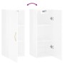 Glänzend weißer Wandschrank 34,5x34x90 cm von vidaXL, Sideboards - Ref: Foro24-828838, Preis: 50,78 €, Rabatt: %