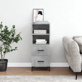 Sideboard aus grauem Betonsperrholz 34,5x34x90 cm von vidaXL, Sideboards - Ref: Foro24-828672, Preis: 49,31 €, Rabatt: %