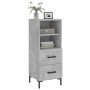 Sideboard aus grauem Betonsperrholz 34,5x34x90 cm von vidaXL, Sideboards - Ref: Foro24-828672, Preis: 55,47 €, Rabatt: %