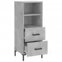 Aparador de madera contrachapada gris hormigón 34,5x34x90 cm de vidaXL, Aparadores - Ref: Foro24-828672, Precio: 49,44 €, Des...