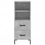 Aparador de madera contrachapada gris hormigón 34,5x34x90 cm de vidaXL, Aparadores - Ref: Foro24-828672, Precio: 49,44 €, Des...
