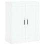 Weißer Wandschrank aus Holzwerkstoff, 69,5 x 34 x 90 cm von vidaXL, Sideboards - Ref: Foro24-830396, Preis: 75,32 €, Rabatt: %