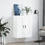 Weißer Wandschrank aus Holzwerkstoff, 69,5 x 34 x 90 cm von vidaXL, Sideboards - Ref: Foro24-830396, Preis: 75,32 €, Rabatt: %