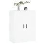 White engineered wood wall cabinet 69.5x34x90 cm by vidaXL, Sideboards - Ref: Foro24-830396, Price: 75,49 €, Discount: %