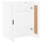 White engineered wood wall cabinet 69.5x34x90 cm by vidaXL, Sideboards - Ref: Foro24-830396, Price: 75,49 €, Discount: %