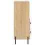 Sideboard aus Sonoma-Eichensperrholz, 34,5 x 34 x 90 cm von vidaXL, Sideboards - Ref: Foro24-828679, Preis: 57,92 €, Rabatt: %