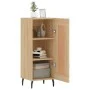 Aparador madera contrachapada color roble Sonoma 34,5x34x90 cm de vidaXL, Aparadores - Ref: Foro24-830463, Precio: 64,51 €, D...