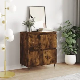 Sideboard aus geräuchertem Eichensperrholz, 60 x 35 x 70 cm von vidaXL, Sideboards - Ref: Foro24-831209, Preis: 65,29 €, Raba...