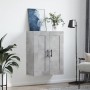Armario de pared madera ingeniería gris hormigón 69,5x34x90 cm de vidaXL, Aparadores - Ref: Foro24-830408, Precio: 53,08 €, D...
