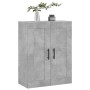 Armario de pared madera ingeniería gris hormigón 69,5x34x90 cm de vidaXL, Aparadores - Ref: Foro24-830408, Precio: 53,08 €, D...
