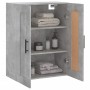 Armario de pared madera ingeniería gris hormigón 69,5x34x90 cm de vidaXL, Aparadores - Ref: Foro24-830408, Precio: 53,08 €, D...