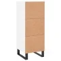White engineered wood sideboard 34.5x34x90 cm by vidaXL, Sideboards - Ref: Foro24-830468, Price: 64,17 €, Discount: %