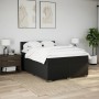 Cama box spring con colchón tela negro 140x200 cm en Camas y somieres | Comprar online en Foro24