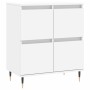 Aparador de madera contrachapada blanco 60x35x70 cm de vidaXL, Aparadores - Ref: Foro24-831204, Precio: 69,99 €, Descuento: %