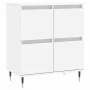 Aparador de madera contrachapada blanco 60x35x70 cm by vidaXL, Sideboards - Ref: Foro24-831204, Price: 69,19 €, Discount: %