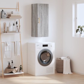 Armario de pared gris Sonoma 34,5x34x90 cm de vidaXL, Aparadores - Ref: Foro24-828850, Precio: 47,84 €, Descuento: %
