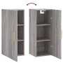 Armario de pared gris Sonoma 34,5x34x90 cm de vidaXL, Aparadores - Ref: Foro24-828850, Precio: 47,84 €, Descuento: %