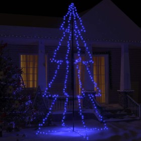 Árbol de Navidad 360 luces LED interior y exterior 143x250 cm