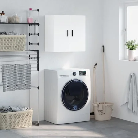 White engineered wood wall cabinet 60x31x60 cm by vidaXL, Lockers and storage cabinets - Ref: Foro24-829980, Price: 55,62 €, ...