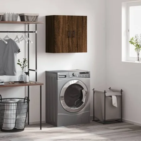 Oak brown engineered wood wall cabinet 60x31x60 cm by vidaXL, Lockers and storage cabinets - Ref: Foro24-829979, Price: 59,07...