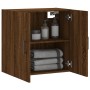 Eichenbrauner Wandschrank aus Holzwerkstoff, 60 x 31 x 60 cm von vidaXL, Schließfächer und Lagerschränke - Ref: Foro24-829979...