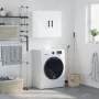 Glossy white engineered wood wall cabinet 60x31x60 cm by vidaXL, Lockers and storage cabinets - Ref: Foro24-829990, Price: 55...