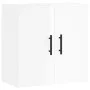 Glossy white engineered wood wall cabinet 60x31x60 cm by vidaXL, Lockers and storage cabinets - Ref: Foro24-829990, Price: 55...