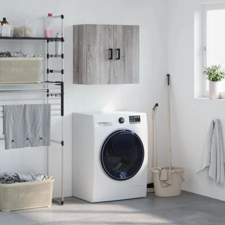 Sonoma gray engineered wood wall cabinet 60x31x60 cm by vidaXL, Lockers and storage cabinets - Ref: Foro24-829970, Price: 52,...