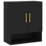 Black engineered wood wall cabinet 60x31x70 cm by vidaXL, Lockers and storage cabinets - Ref: Foro24-829893, Price: 72,01 €, ...