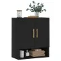 Black engineered wood wall cabinet 60x31x70 cm by vidaXL, Lockers and storage cabinets - Ref: Foro24-829893, Price: 72,01 €, ...