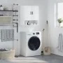 Glossy white engineered wood wall cabinet 60x31x70 cm by vidaXL, Lockers and storage cabinets - Ref: Foro24-829926, Price: 74...