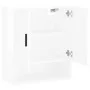 Glossy white engineered wood wall cabinet 60x31x70 cm by vidaXL, Lockers and storage cabinets - Ref: Foro24-829926, Price: 74...