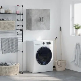 Concrete gray engineered wood wall cabinet 60x31x60 cm by vidaXL, Lockers and storage cabinets - Ref: Foro24-829968, Price: 5...