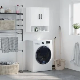 Glossy white engineered wood wall cabinet 60x31x70 cm by vidaXL, Lockers and storage cabinets - Ref: Foro24-829934, Price: 62...