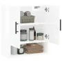 Glossy white engineered wood wall cabinet 60x31x70 cm by vidaXL, Lockers and storage cabinets - Ref: Foro24-829934, Price: 62...