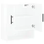 Glossy white engineered wood wall cabinet 60x31x70 cm by vidaXL, Lockers and storage cabinets - Ref: Foro24-829934, Price: 62...