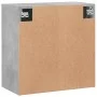 Concrete gray engineered wood wall cabinet 60x31x60 cm by vidaXL, Lockers and storage cabinets - Ref: Foro24-829968, Price: 5...
